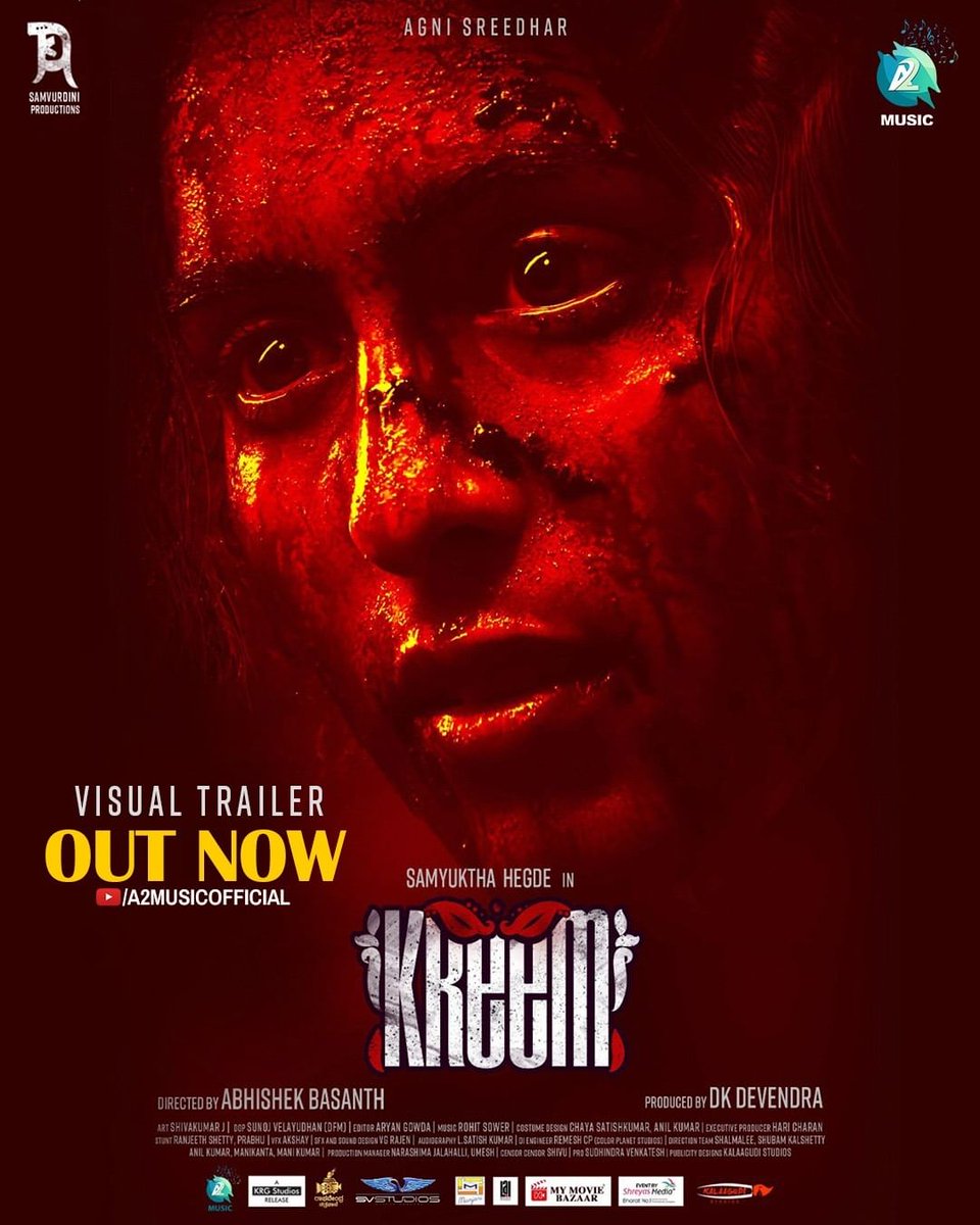 KRG_Studios's tweet photo. #Kreem visual trailer is 𝐎𝐔𝐓 𝐍𝐎𝐖 to thrill the audience! 💥
Watch the trailer here ⬇️
🔗 https://t.co/58pE4IrHXm
@SamyukthaHegde #AgniSreedhar #AbhishekBasanth #DKDevendra @KRG_Studios https://t.co/6DxviIKnQ2