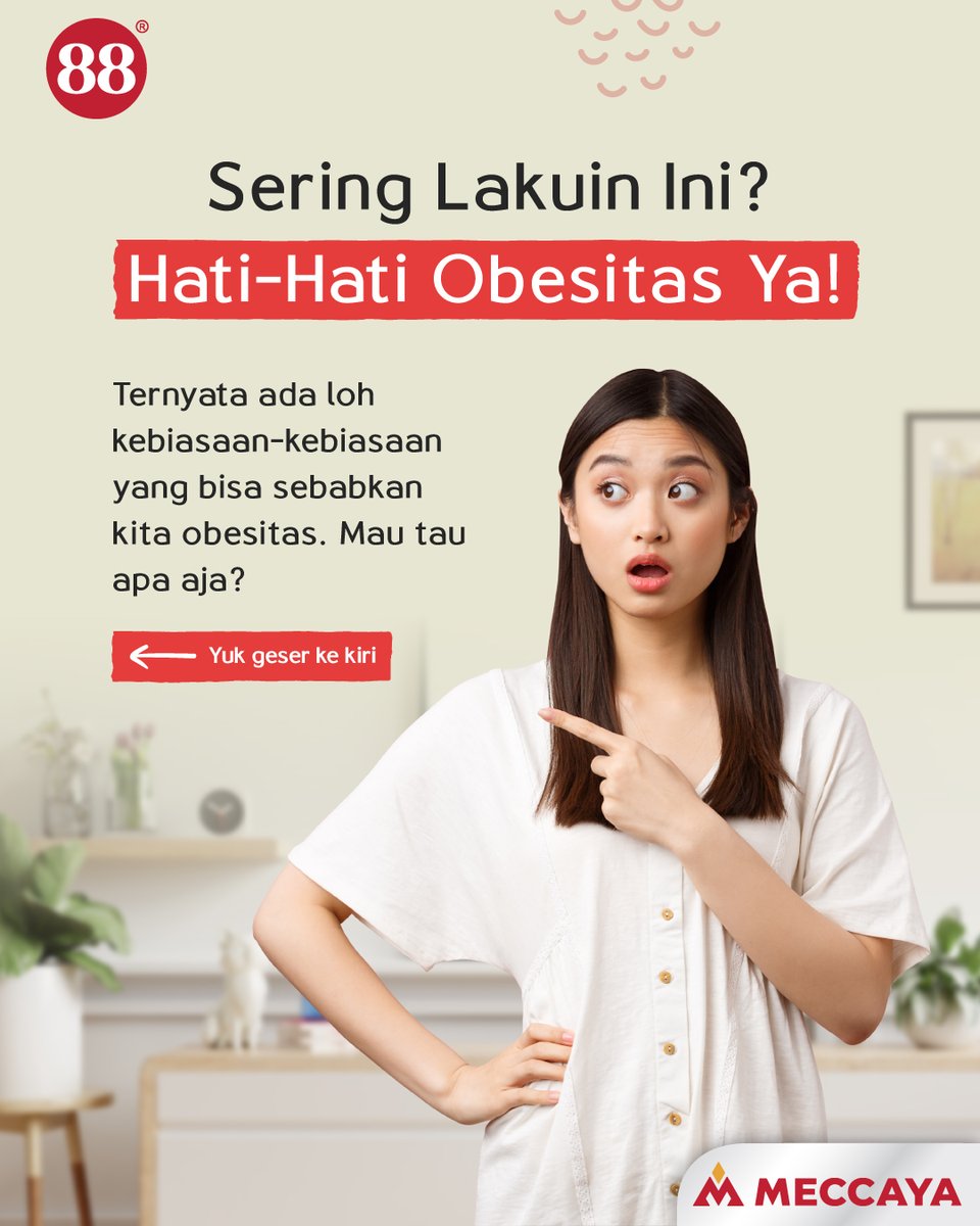 88dermatology's tweet photo. Kalau kamu masih sering lakuin #Kebiasaan diatas, yuk mulai dikurangi gengs! 😄
Soalnya kalau kamu sampai obesitas bisa memicu berbagai penyakit kulit salah satunya #GaSel 😞
Jangan lupa #Save dan #Share konten ini ke bestie kamu 🥰
#Meccaya #Pharmaceutical #Cerita88 https://t.co/J3T0gGlOrr