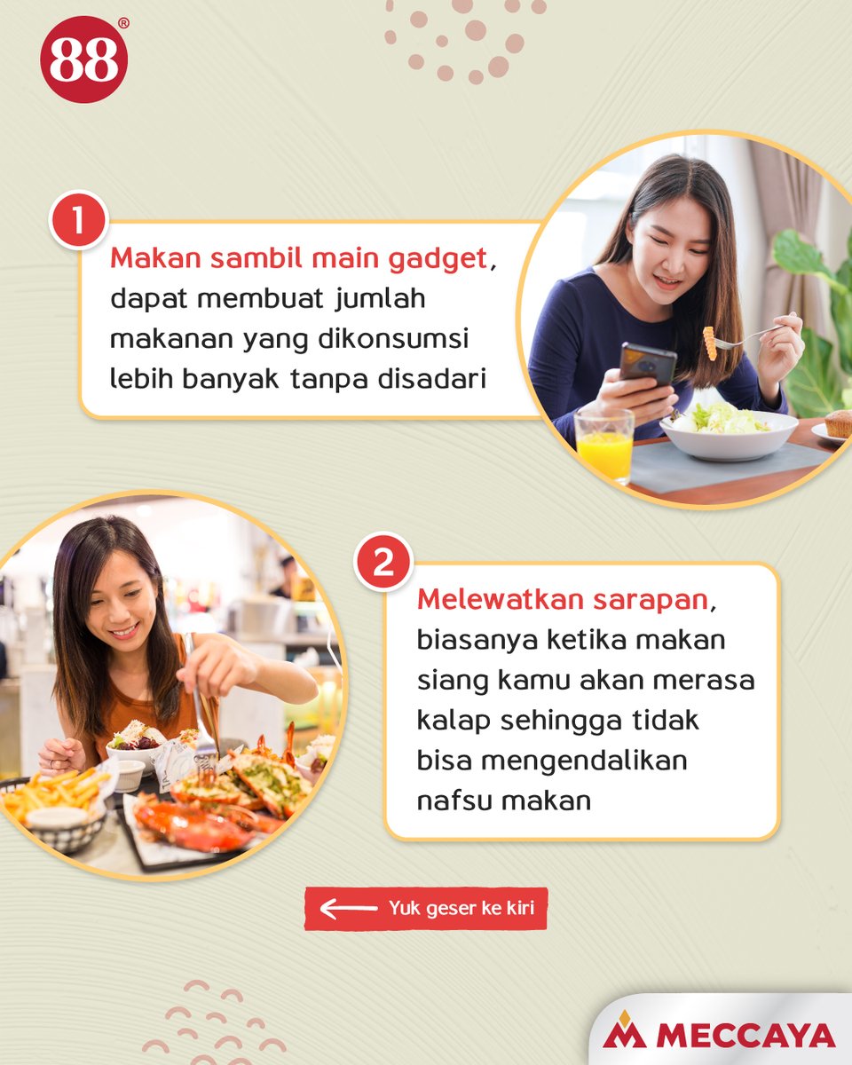88dermatology's tweet photo. Kalau kamu masih sering lakuin #Kebiasaan diatas, yuk mulai dikurangi gengs! 😄
Soalnya kalau kamu sampai obesitas bisa memicu berbagai penyakit kulit salah satunya #GaSel 😞
Jangan lupa #Save dan #Share konten ini ke bestie kamu 🥰
#Meccaya #Pharmaceutical #Cerita88 https://t.co/J3T0gGlOrr