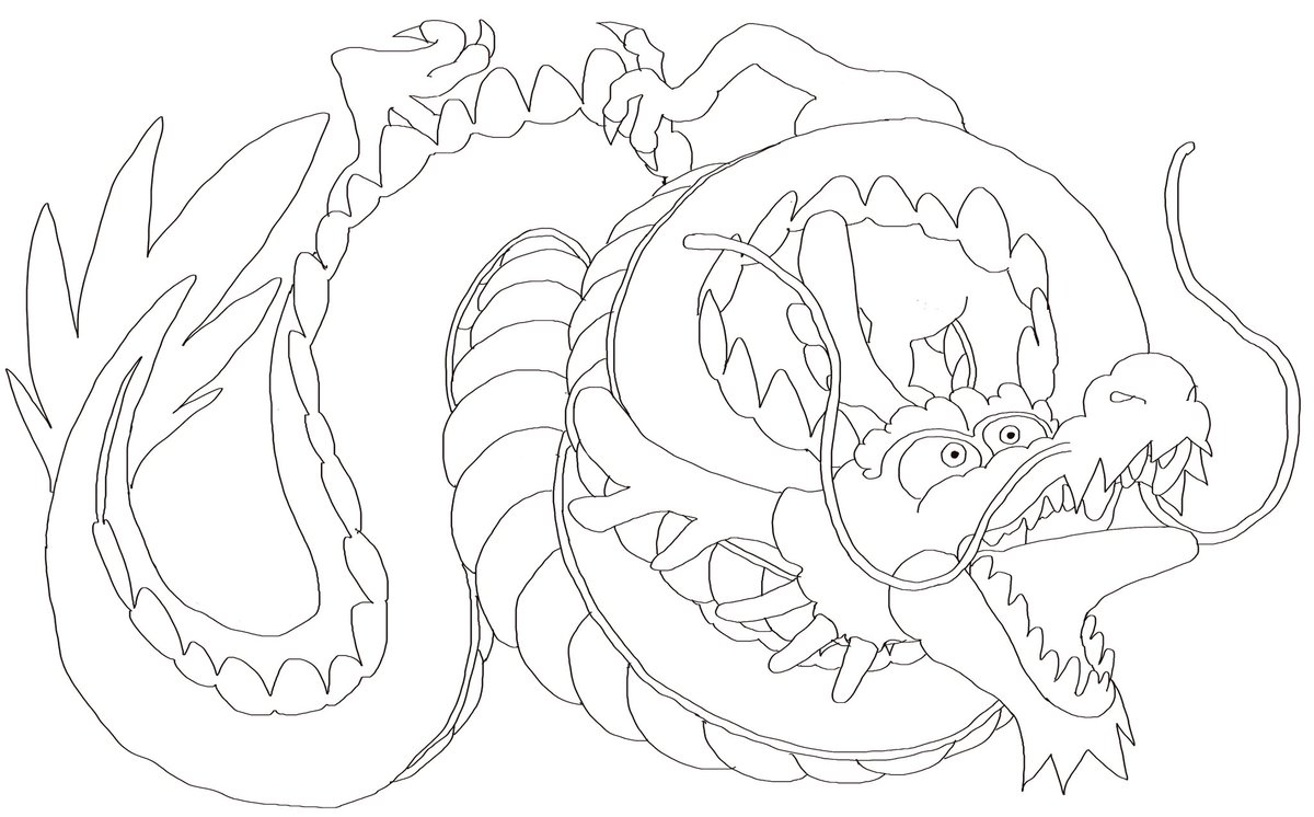 Rukvsin's tweet photo. Toda una wea esto de dibujar dragones #wip #dragon #dragonquest #fanart https://t.co/gIinU3htmY