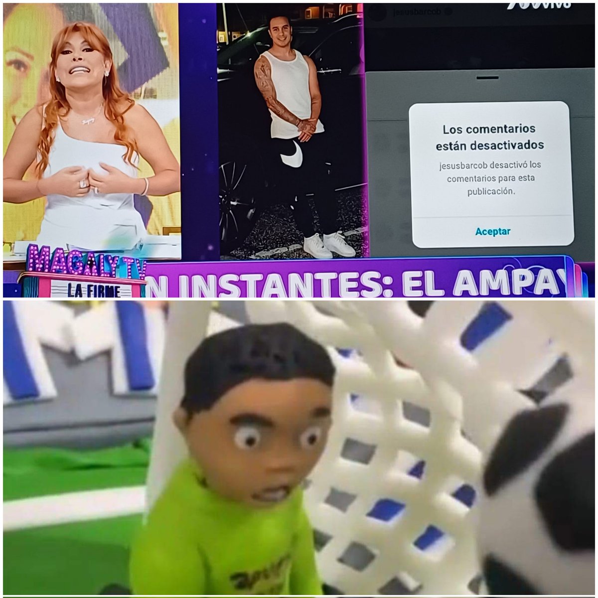 Como que Jesus Barco le confeso a Melissa Klug que le fue infiel porque pensaba que Magaly lo había ampayado y resulta que Magaly acaba de decir que no ampayo a Jesus Barco. JAJAJA #MagalyTVLaFirme