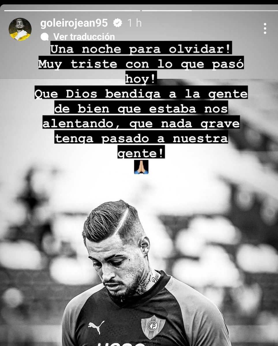 Mensaje de Jean en su cuenta de Instagram #AM1080