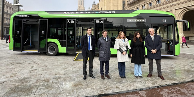 Habrá 40 autobuses eléctricos Mercedes-Benz eCitaro en los urbanos de Zaragoza. revistaviajeros.com/noticia/16544