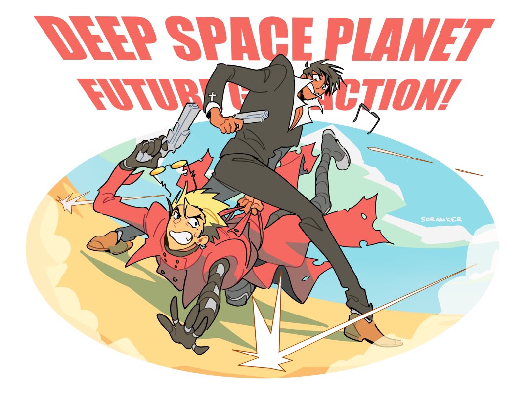 soranker0's tweet photo. DEEP💥SPACE💥PLANET💥FUTURE💥GUN💥ACTION❗️ https://t.co/s1eFBxF3PI