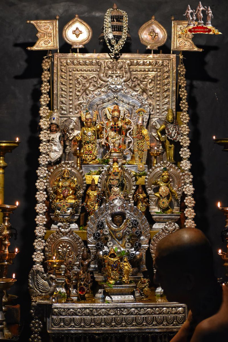 #Udupi Sri #PalimaruMatha , one of the Asta Mathas established by Madhwacharyaru . Sri Vidyadeesha Theertha is the present Head and the presiding deity is KodandaRama with Sita &Lakshmana . Samastana Pooja today at their moola Matha at Palimaru , Near Padubidri , Udupi.
