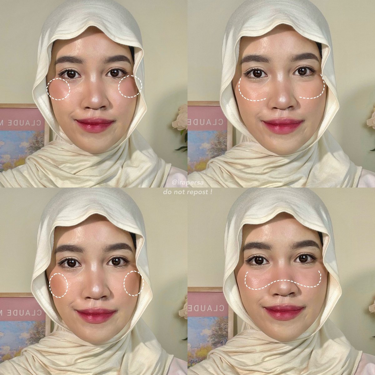 [♡] tips apply blush on sesuai bentuk wajah

tau ga sih kalau penempatan apply blush on itu jadi salah satu yang ngaruh ke look make up kita?

a thread with tutorial