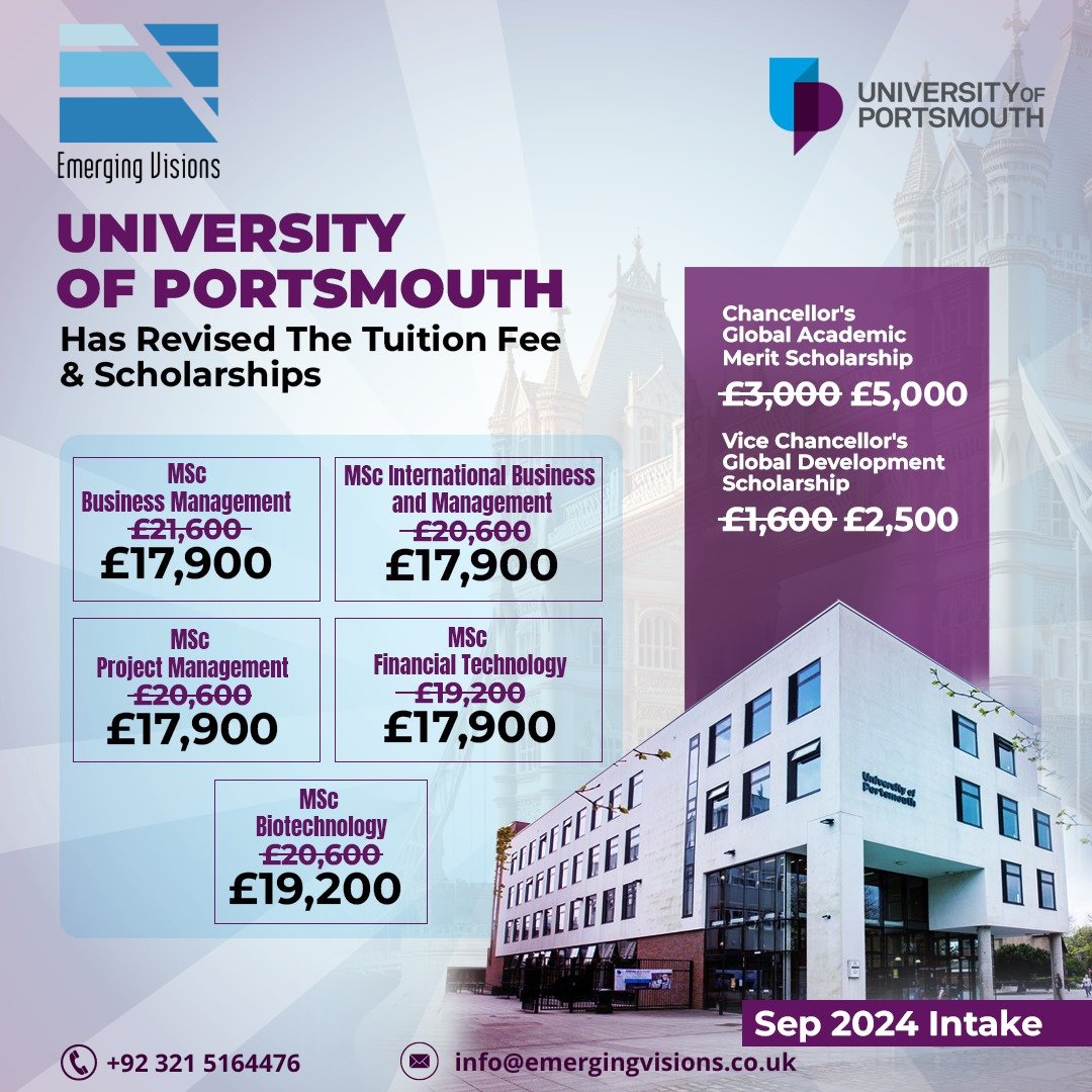 Emergingvisions's tweet photo. Study at The University of Portsmouth, UK - 

🔹 Chancellor's Global Academic Merit Scholarship
🔹 Vice Chancellor's Global Development Scholarship

Contact for  details.

M: +92 (0) 321 516 4476
E: info@emergingvisions.co.uk

#emergingvisions #uniofportsmouth #scholarships https://t.co/icqmsk5SIt