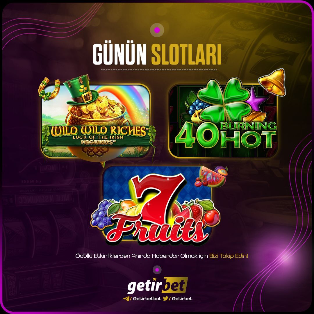 🎁   Günün slotları❗️ 

✅  Slot'ta maksimum kazançlar Getirbet'te

#getirbet

🎁  %30 Havale bonusu ❗ 
🎁  %25  Casino discount ❗ 

👉  buff.ly/3OasUfS