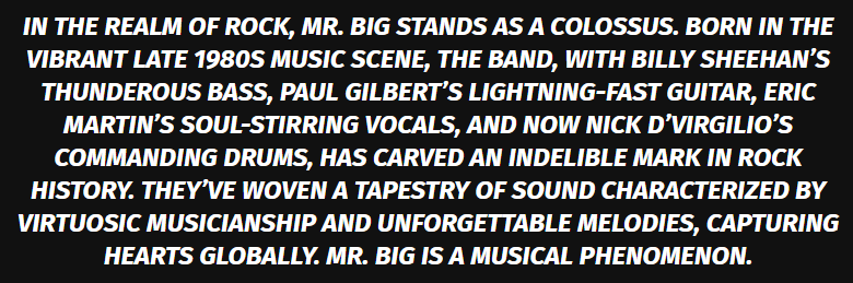evoxsnet's tweet photo. A rockin' review from Music City Music Magazine!  https://t.co/AITa1cq8YM

 #MRBIG #billysheehan #ericmartin #paulgilbert #nickdvirgilio

@mrbigmusic https://t.co/rEFCUucRwy