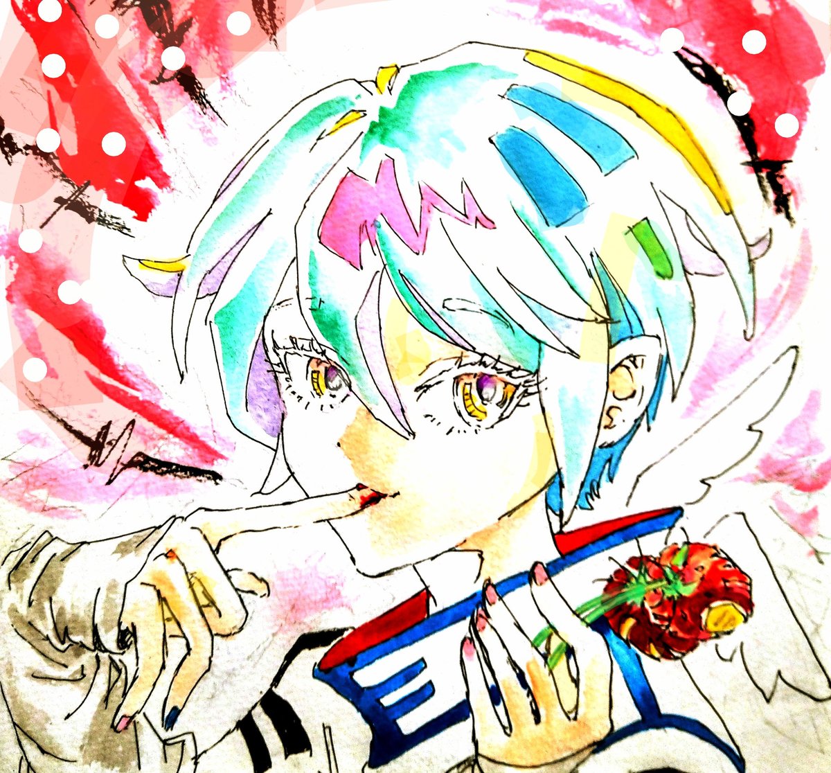 unitosarasa's tweet image. MAGIC BERRY.
FLY TO THE ENDS 
OF THE  UNIVERSE.

魔法のイチゴで飛んじゃう宇宙まで

#RIGHTWORK　#DRAWING　#WATERCOLORS　#SARASA05