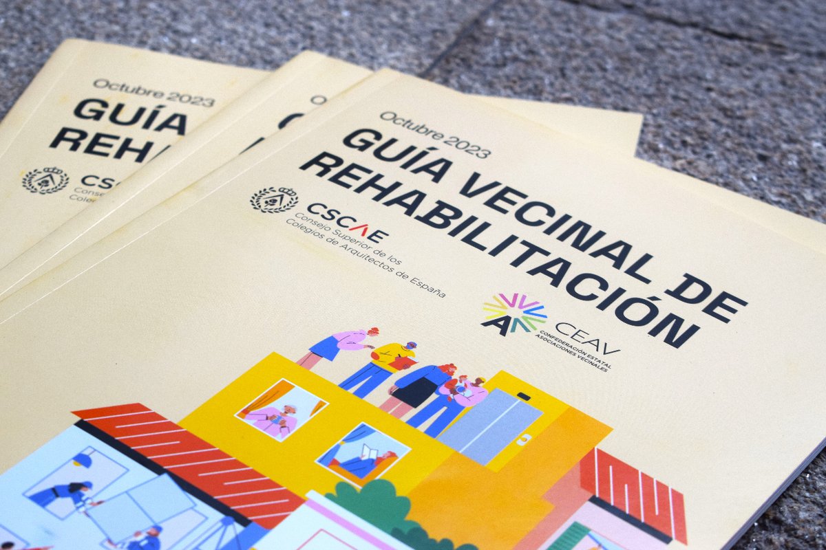 CSCAE's tweet image. La 'Guía Vecinal de Rehabilitación', desarrollada con @VecinalCeav, se está convirtiendo en un documento de referencia para el movimiento ciudadano, empresas del sector y Administraciones públicas.