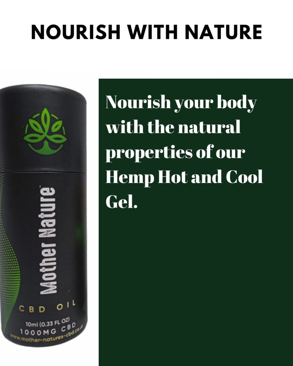UKMotherNatures's tweet photo. Make wellness a priority with our Hemp Hot and Cool Gel, supporting your body’s natural state. #WellnessPriority #HempSupport #NaturalLiving https://t.co/hQJjBNahVj