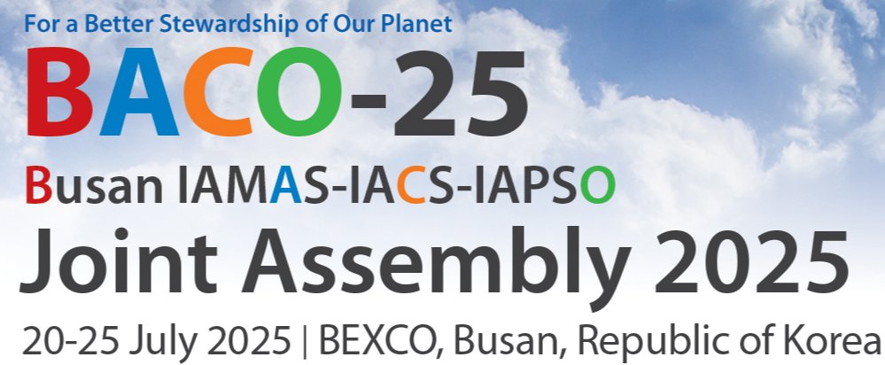 @iacscryo invites you to submit symposium proposals for the Busan IAMAS-IACS-IAPSO Joint Assembly 2025 (BACO-25) held from 20-25 July 2025 in Busan, Korea. Deadline: 1 March. cryosphericsciences.org/baco-25/ The event will bring together atmosphere, cryosphere & ocean scientists.