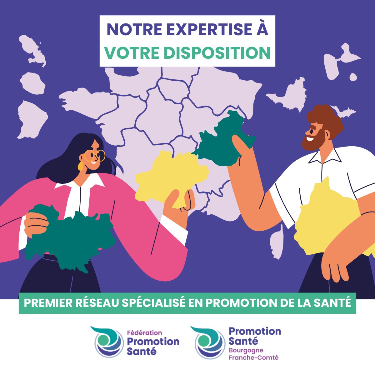 #NouveauNomMêmeHorizon Les asso @FedePromoSante  constituent le 1er réseau 🇫🇷 spécialisé en #PromotionSanté.
💡🔧📚🔎 Engagées sur leurs territoires, elles mettent leur expertise à la disposition des associations et institutions.
Découvrez nos activités ➡️ promotion-sante-bfc.org