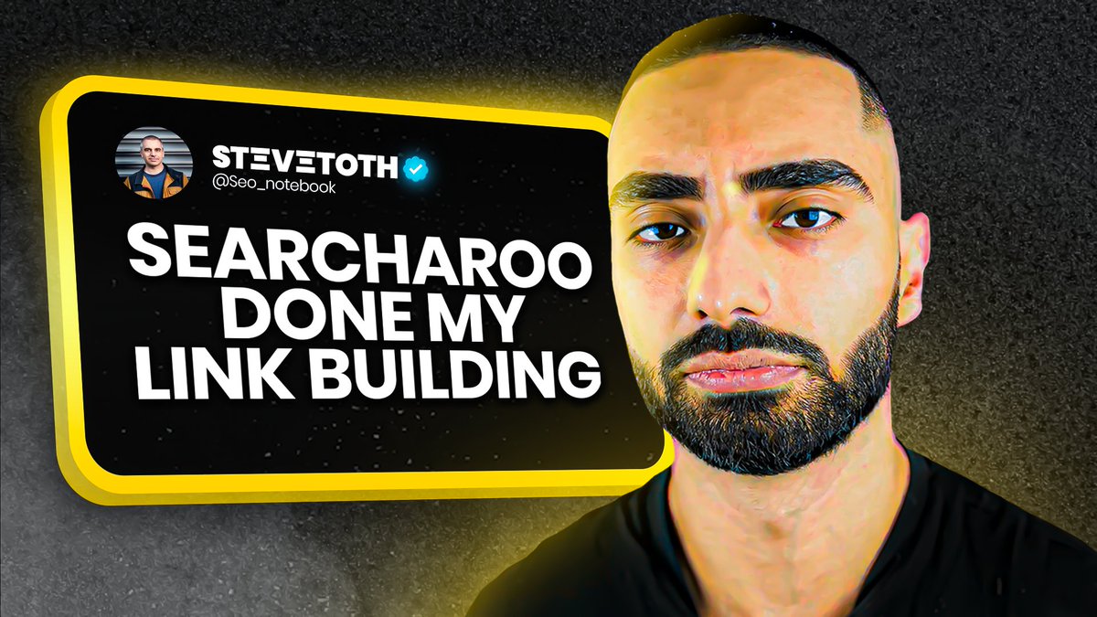 Kasra Dash 💰 (@kasra_dash) on Twitter photo I done a full break down of <a href="/seo_notebook/">STΞVΞ TOTH</a> recent case study of The Match Artist website.
I cover exactly what the Searcharoo team done when it came to the link building.
I also broke down how Steve used the ZSV keyword method for topic research
Link to the full video below👇 I done a full break down of <a href="/seo_notebook/">STΞVΞ TOTH</a> recent case study of The Match Artist website.
I cover exactly what the Searcharoo team done when it came to the link building.
I also broke down how Steve used the ZSV keyword method for topic research
Link to the full video below👇