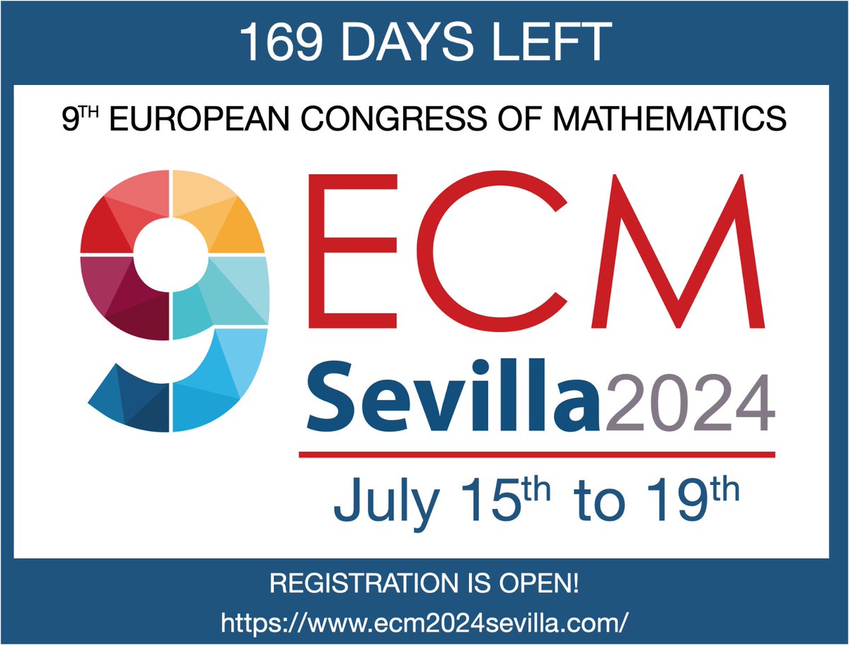 Getting closer to the 9ECM!!! Recall that the deadline for the early registration is Jan 31st, 2024.