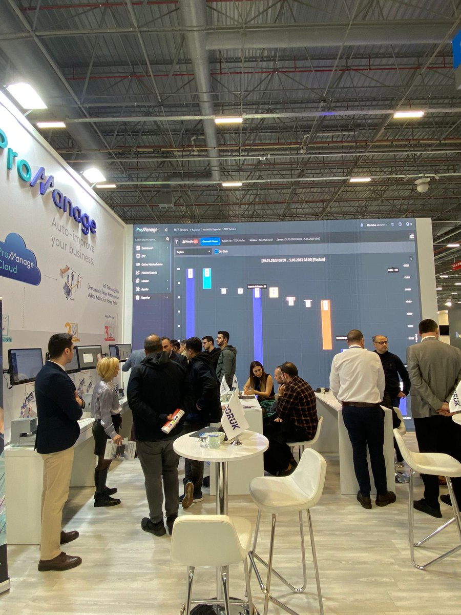 ProManageTR's tweet photo. ProManage ailesi olarak, Endüstri 4.0 Uygulamaları ve Akıllı Fabrika Çözümleri Zirvesi’nde sizlerle buluşmanın heyecanını yaşıyoruz! Fuarın ilk gününden itibaren büyük bir ilgiyle karşılaştık. https://t.co/cVBQvyvZqC