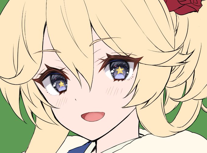 アイちゃん描いてる～('ω')ノ 