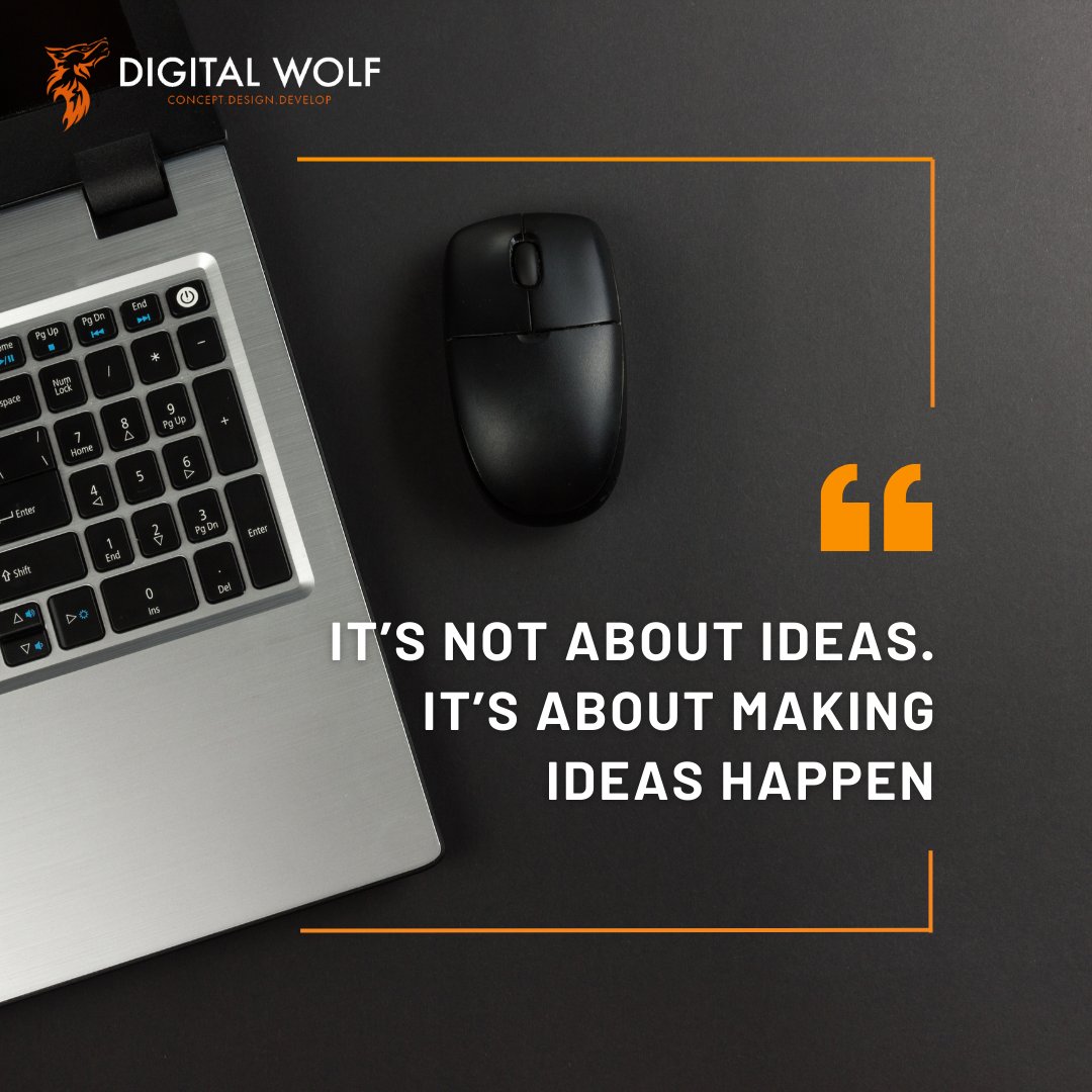 digitalwolfweb's tweet image. &quot;Its not about ideas, Its about making ideas Happen!!&quot;
#digitalwolfweb
#quoteoftheday
#motivationalquotes
#team
#smallteam