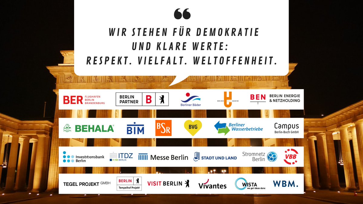 #BSR ist stolzer Teil der #mehrwert-Initiative #Berlin. #Gemeinsam mit den anderen öffentlichen Unternehmen für #Demokratie, #Vielfalt und #Respekt einstehen. #TeamOrange #Orangeistbunt #niewiederistjetzt