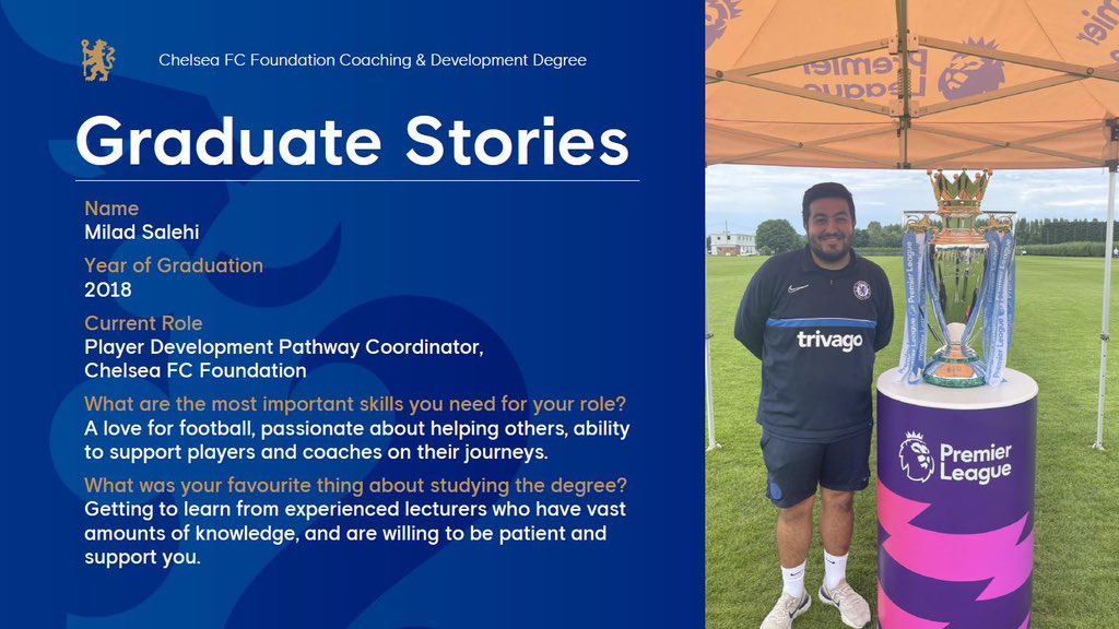 Chelsea FC Foundation FdSc & BSc Degree tweet media