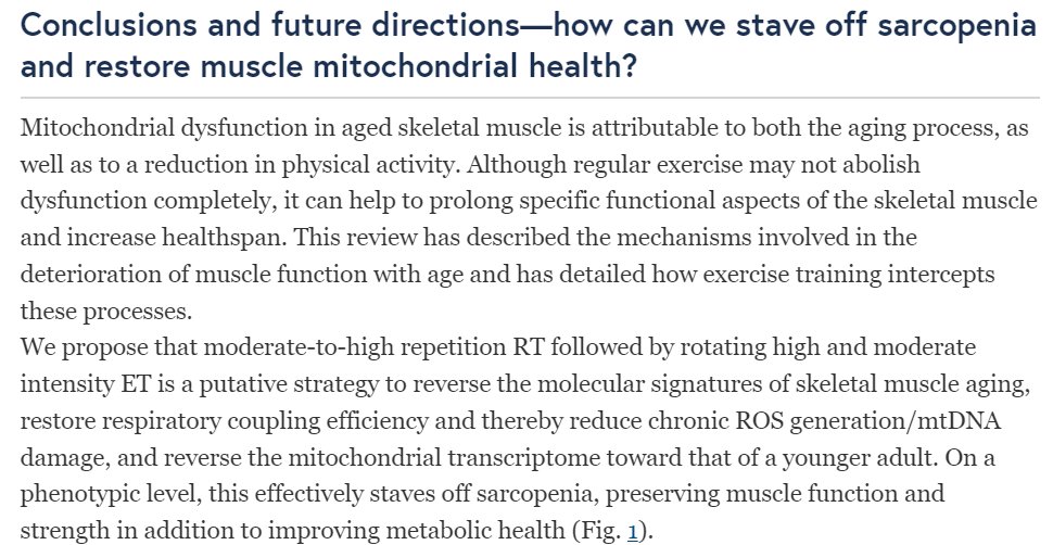 Exercise rescues mitochondrial coupling in aged skeletal muscle: a comparison of different modalities in preventing sarcopenia
…nslational-medicine.biomedcentral.com/articles/10.11…