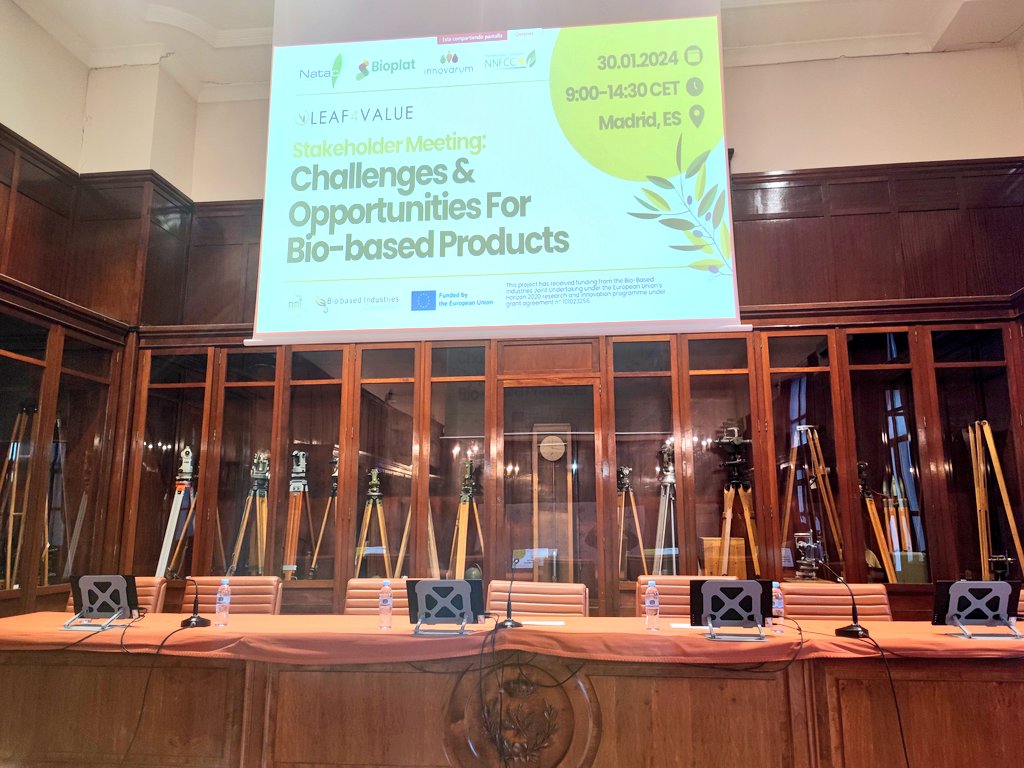 Va a dar comienzo el evento 'Challenges &amp; Opportunities for bio-based products' organizado por el proyecto europeo <a href="/OLEAF4VALUE/">OLEAF4VALUE</a>. 

Margarita de Gregorio, secretaria general de <a href="/bioplat/">BIOPLAT</a>, hablará de la promoción de la #bioeconomía, #biomasa y el desarrollo sostenible en España.