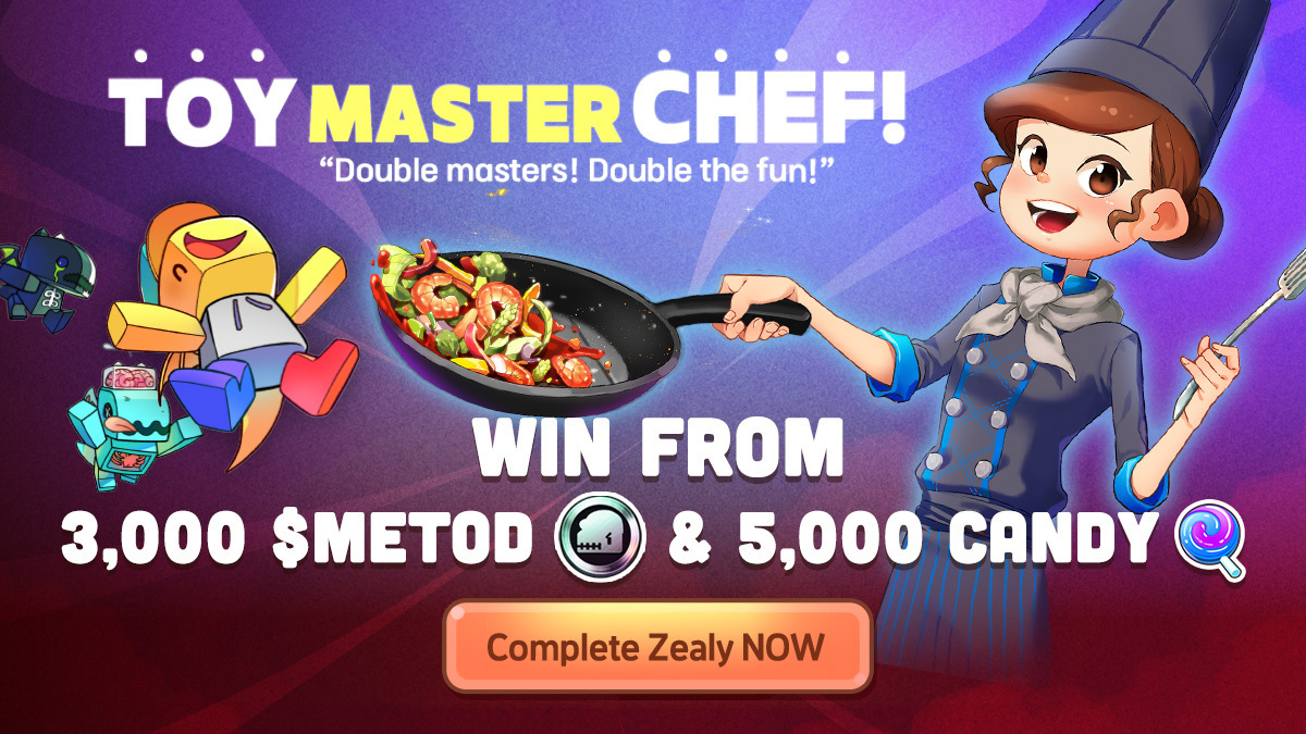 Meta Toy DragonZ SAGA Official (@metatoydragonz) on Twitter photo 🥳Meta Toy DragonZ SAGA X NIM Event🥳
📅Jan 31st ~ Feb 8th 10:00 UTC
🚩Zealy Sprint: bit.ly/43VgZIo
🎁Reward Pool:
- 5,000 $CANDY
- 3,000 $METOD
- 10 NIM Silver Oven NFT
🎮 NIM: normainmetaland.sng.link/Debne/ysee
🎮 <a href="/MetaToyDragonZ/">Meta Toy DragonZ SAGA Official</a>: mtdz.page.link/ToyMasterChef 🥳Meta Toy DragonZ SAGA X NIM Event🥳
📅Jan 31st ~ Feb 8th 10:00 UTC
🚩Zealy Sprint: bit.ly/43VgZIo
🎁Reward Pool:
- 5,000 $CANDY
- 3,000 $METOD
- 10 NIM Silver Oven NFT
🎮 NIM: normainmetaland.sng.link/Debne/ysee
🎮 <a href="/MetaToyDragonZ/">Meta Toy DragonZ SAGA Official</a>: mtdz.page.link/ToyMasterChef