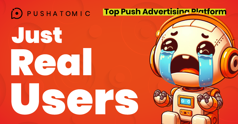 pushatomic's tweet photo. 100% verified traffic, 100% real clicks. Just Real Users. Try Pushatomic now and rocket your campaigns! 🚀🚀 
https://t.co/1RVO8hdD4e https://t.co/gFBcaGLGBj