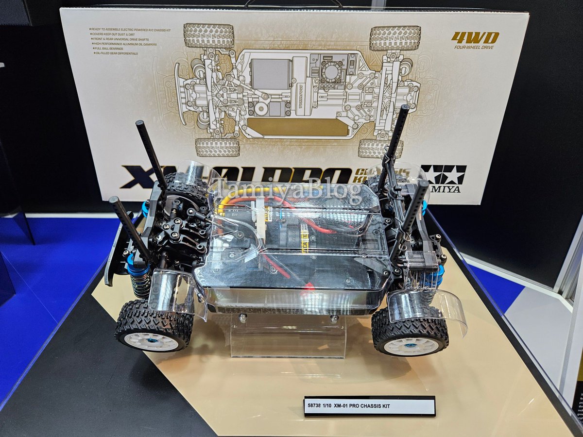 TamiyaBlog's tweet photo. Tamiya 58738 XM-01 Pro Chassis Kit at Nuremberg Toy Fair 2024 https://t.co/hrgjkszM0g https://t.co/PtVO15k8yR