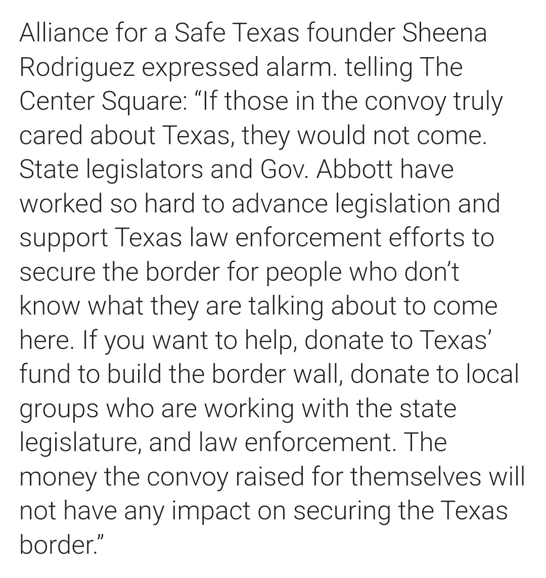 You hear that, #borderconvoy ?

Texas doesn't want you and thinks you're #grifters 

#boArderconvoy
#GriftLife 
#SuckersAndLosers