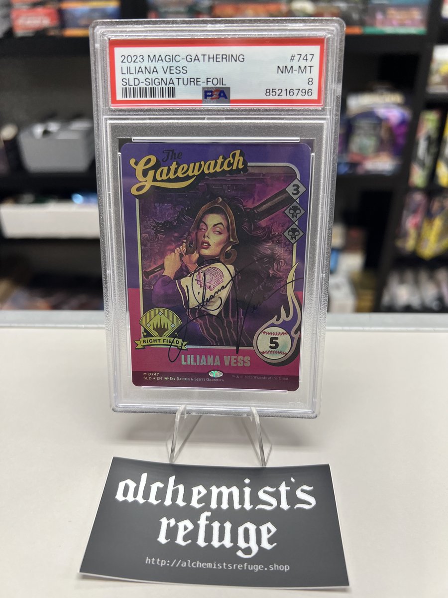 medina_irl's tweet image. This is sick! I'm dropping it here before ebay!

alchemistsrefuge.shop/products/lilia…

#MTG #MagictheGathering #BaseballCard
