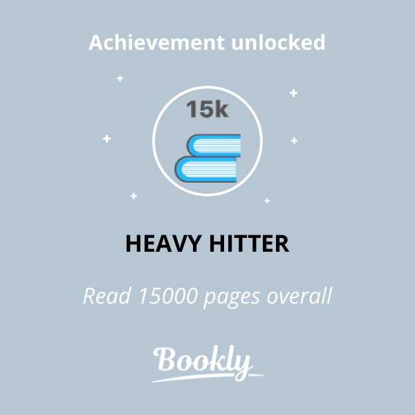 dayton666's tweet photo. I unlocked the HEAVY HITTER achievement in #booklyapp https://t.co/8gCPAlfvve