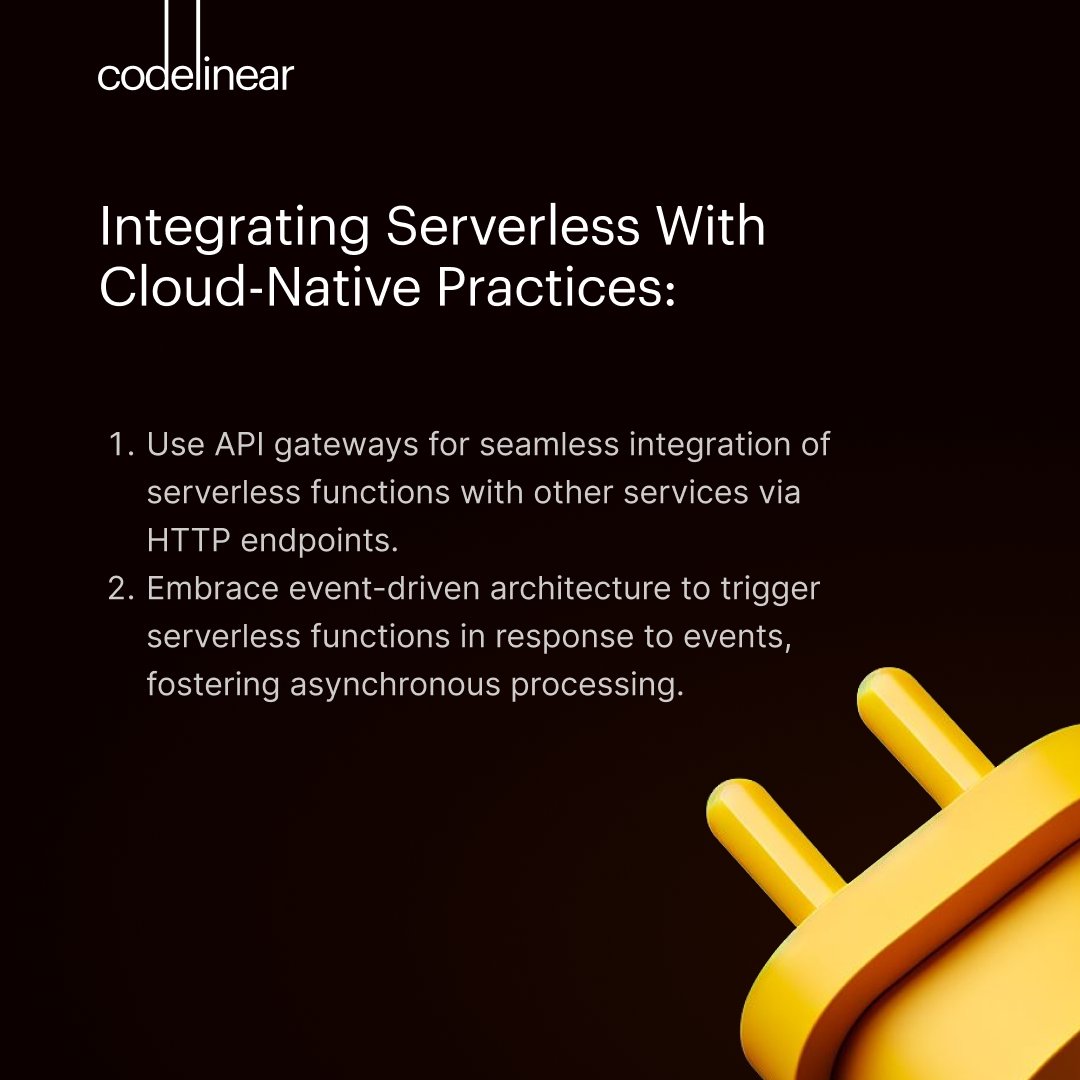 Cloud-native applications on serverless architecture minimizes operational burdens and boosting productivity. 
Discover how Codelinear's expert cloud engineering services can elevate your journey to innovation and efficiency. 
 #cloudengineering #serverlesstech #codelinear