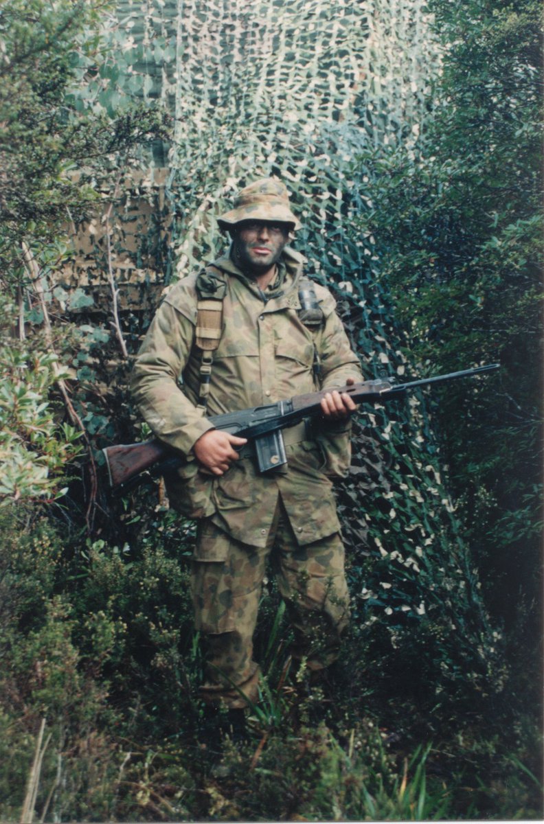 Looking through some old pics. This is from 1991, I cannot remember where. I am a left-handed shooter. The L1A1 SLR was a beast of a rifle, 7.62mm 9.56Lb, 4.3Kg empty and an effective range of around 875 yards or 800m