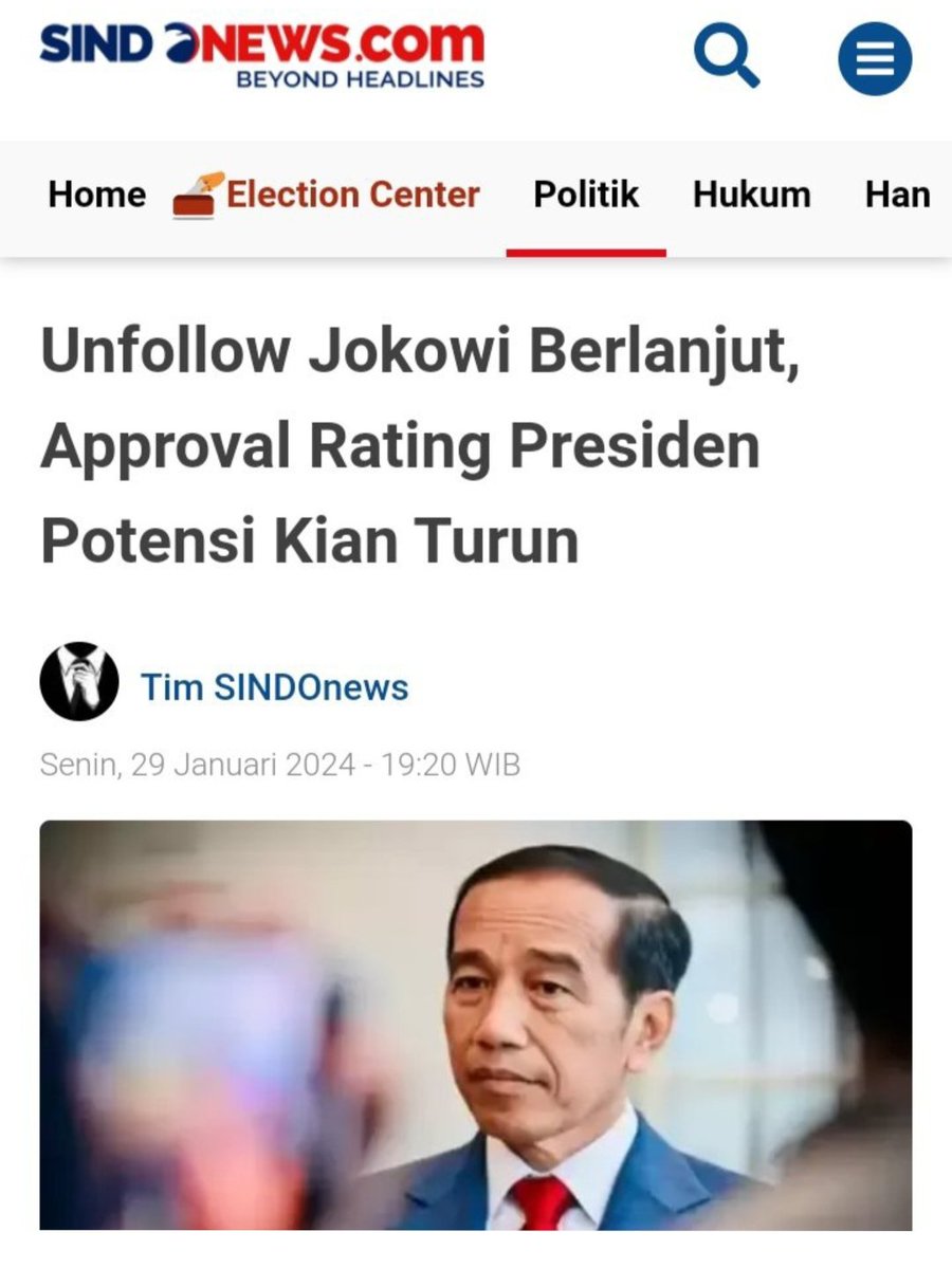 Semakin byk yg muak dan Semakin ditinggalkan... 🤭

#AsalBukanPrabowoGibran