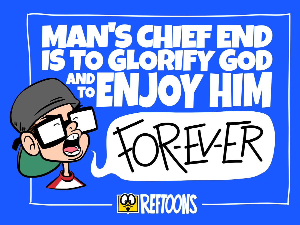 RefToons's tweet image. Anyone else's kids quote "The Sandlot" when giving this catechism answer? 😅

#catechism #westminster