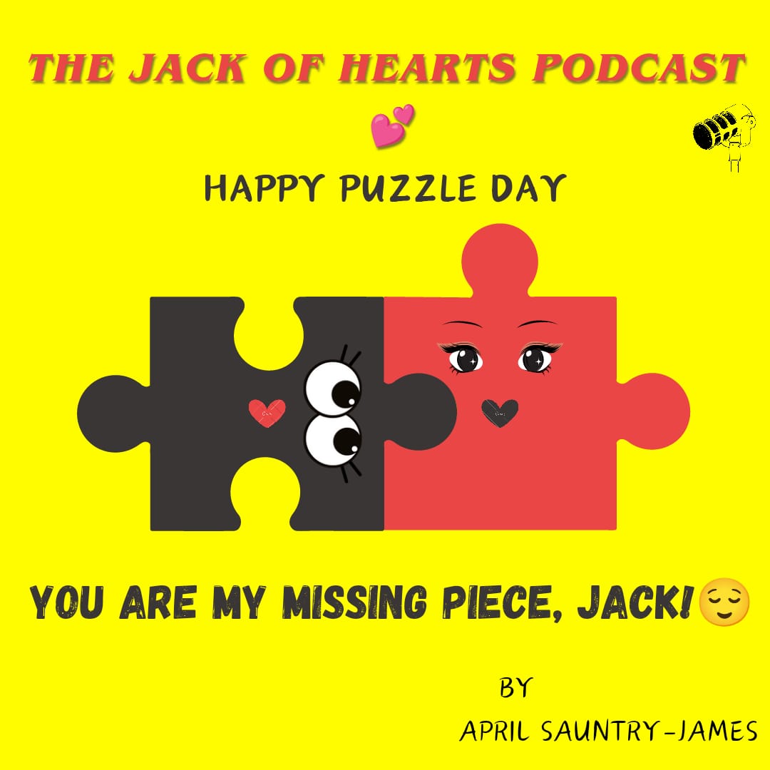 It's National Puzzle Day! Kira couldn't let this holiday pass by without a shout-out to her main squeeze, Jack! Who's the person who makes your puzzle complete? 🤔 Tag them!! #jackanderson #kiraloomis #NationalPuzzleDay #youcompleteme #thejackofheartspodcast #johpodcast #johpod