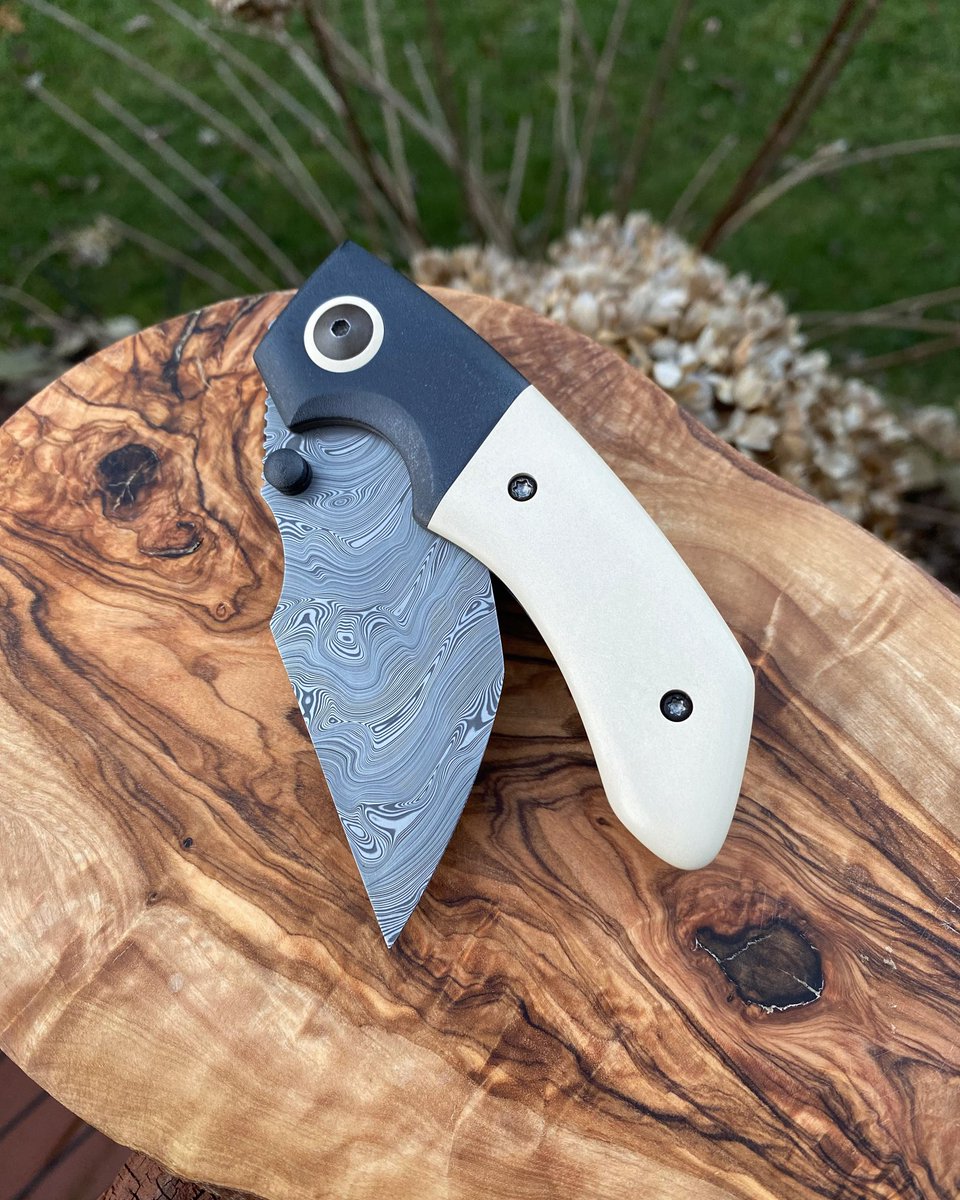 KevinCo55931013's tweet photo. Monday carry-

#davidmosier #DMknives
#horrorbusiness 
#antiquemicarta
#zirc #bolsterlove
#björkmanstwist
#damasteel https://t.co/T6v9rQxijE