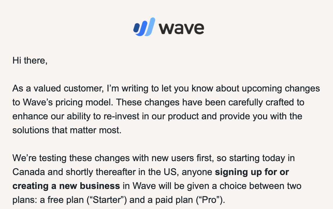 DigitalAvatar's tweet image. Nothing #free lasts long.
#waveapps is now starting a paid plan - waveapps.com/blog/helping-s…