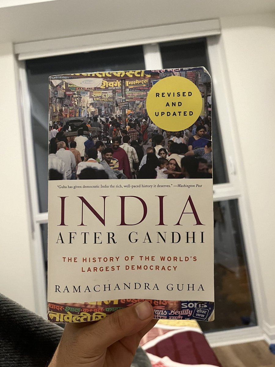 vineet_ik01's tweet photo. This book made me realise how little did I know about my country. What a great sum up of our history through such an eye opening lens. It has been a delight to be lucky enough to indulge into this writing. Thank you @Ram_Guha https://t.co/QDQkDczj7Z