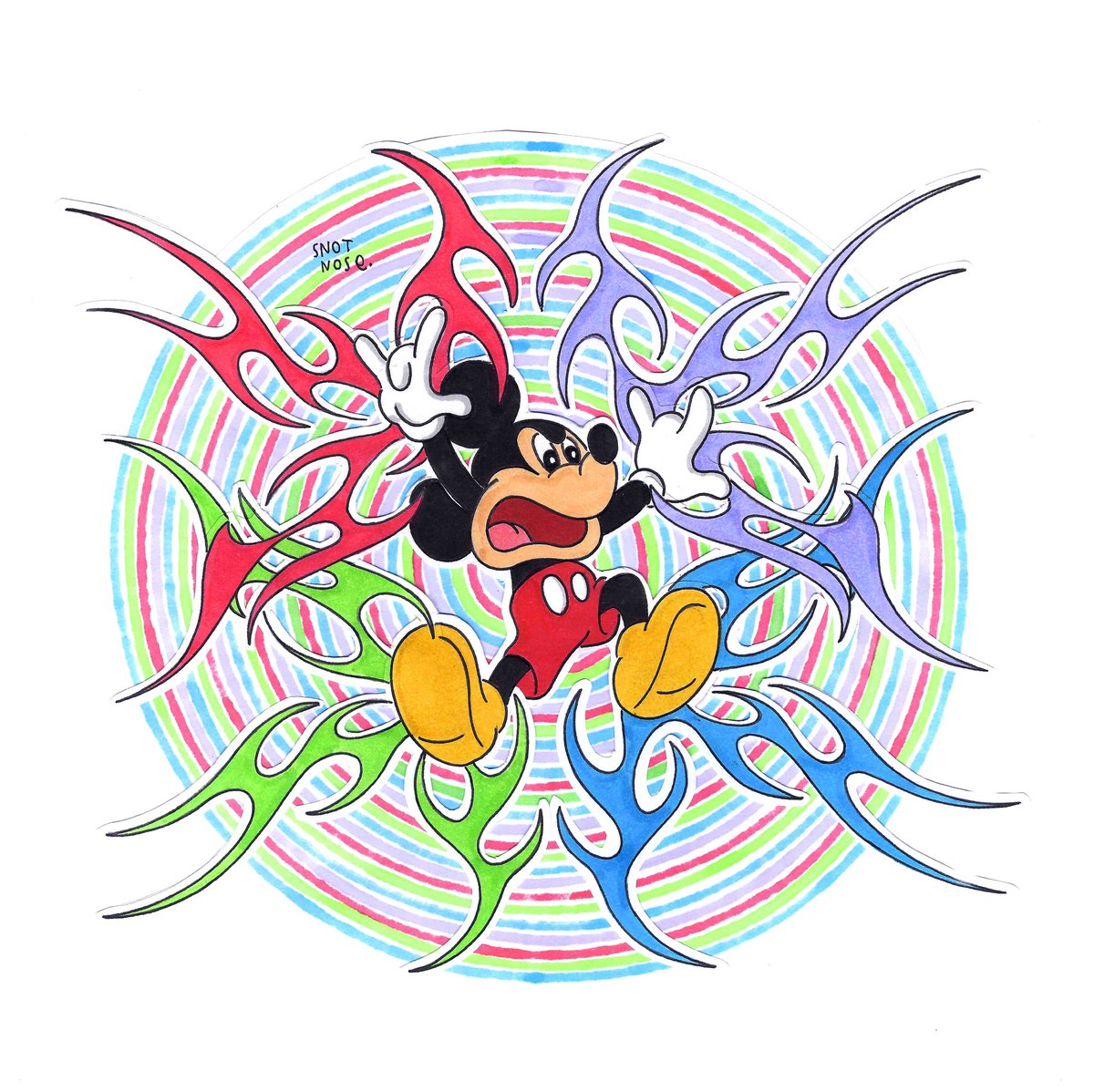 Snotnose6's tweet photo. mickey mouse rave house https://t.co/gWStCi8G6A
