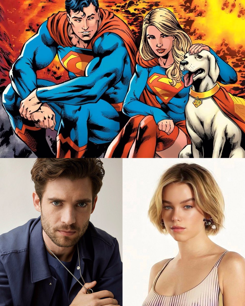 #DavidCorenswet & #MillyAlcock are officially our new #Superman and #Supergirl of the DC Universe 🤝