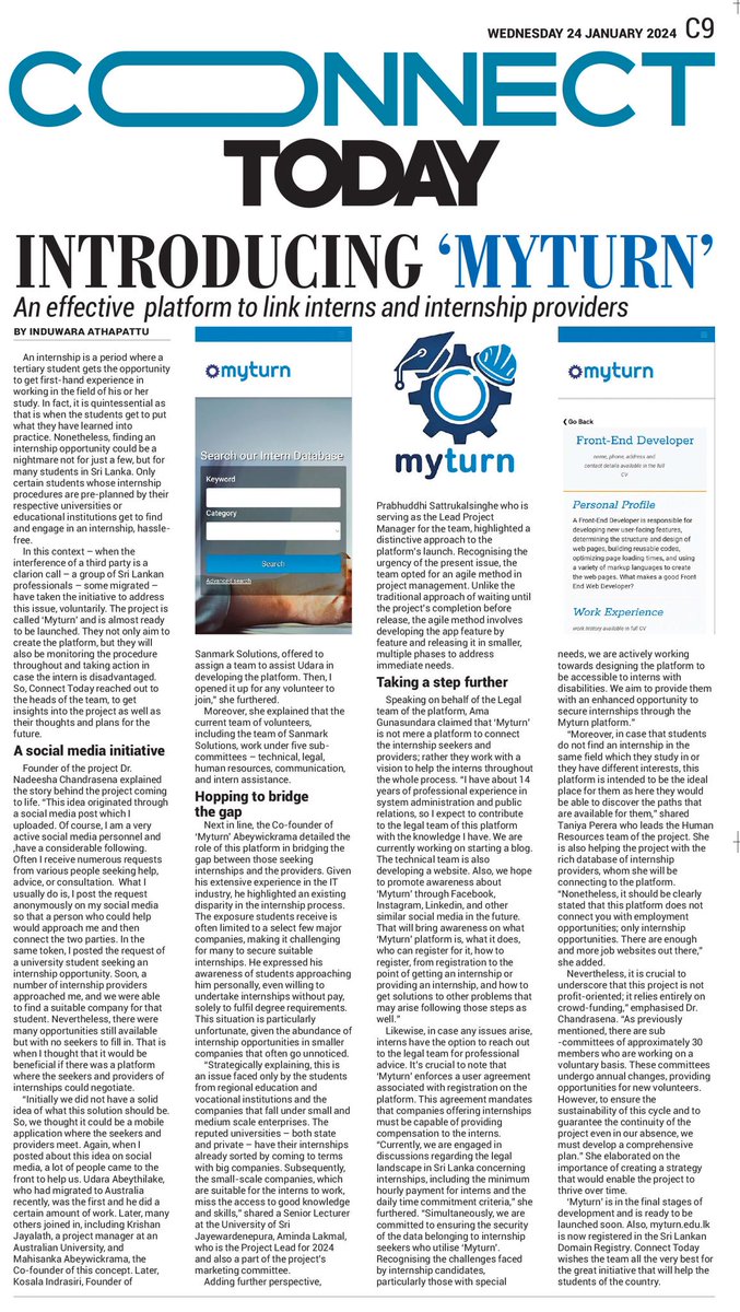 SanmarkSols's tweet image. 🌟Empower your next career adventure with Myturn

Are you looking for the best internship?  Exciting opportunities await you! Your Gateway to the Perfect Internship Connect, grow, and succeed in your career.🧑‍💻❤🚀 

Stay tuned!

#myturn #CareerOpportunities #sanmarksolutions