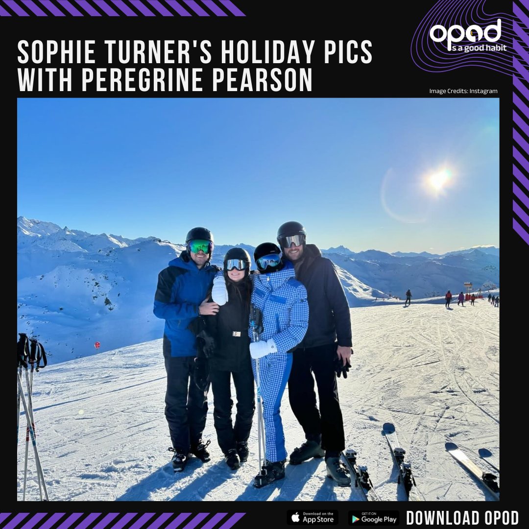 AudioOpod's tweet photo. Sophie Turner's holiday pics with Peregrine Pearson.

#SophieTurner, the beloved "Game of Thrones" star, sparks curiosity as she shares the first glimpses of her rumoured beau, #PeregrinePearson.

Image credits: Instagram

#opodsunakya #opodisagoodhabit https://t.co/RstdIqHF0v