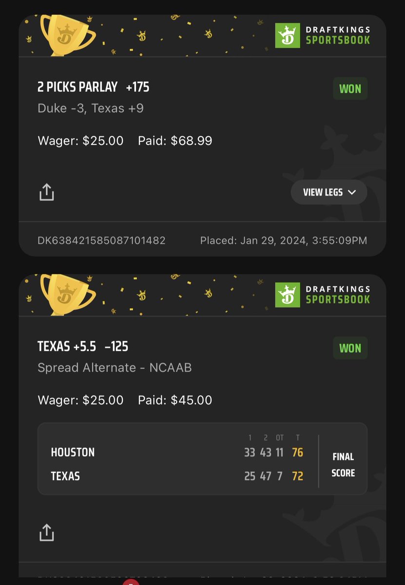 elkin_tim's tweet photo. Yessir!! ⁦@DeadPresPicks⁩ https://t.co/2ta9hQZc6Z