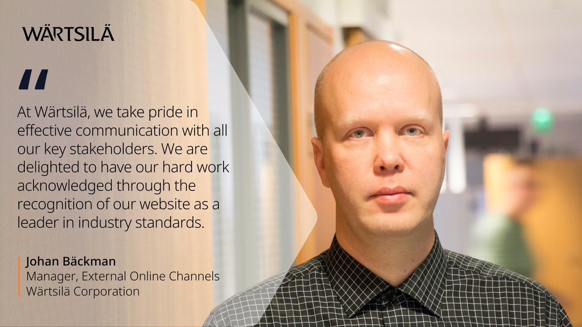 RVN_73's tweet photo. Exciting News! Wärtsilä has been crowned as the top website in #Finland according to the #WebRanking results by Comprend. https://t.co/6dZC9BhbV8

#governance #InvestorRelations #website https://t.co/d8smUPUy2f