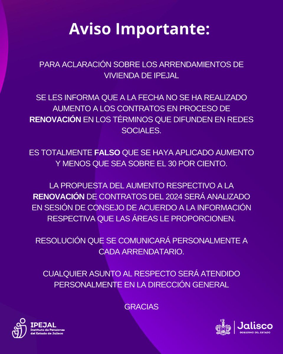 ipejalgob's tweet photo. #AvisoImportante https://t.co/dxp6BvW66Z