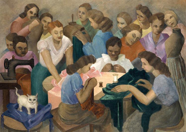 baharbicenaras's tweet photo. Erkenciler, çalışkanlar…
#Seamstresses
#TarsiladoAmaral 1950 https://t.co/5ZuLqgIr6s