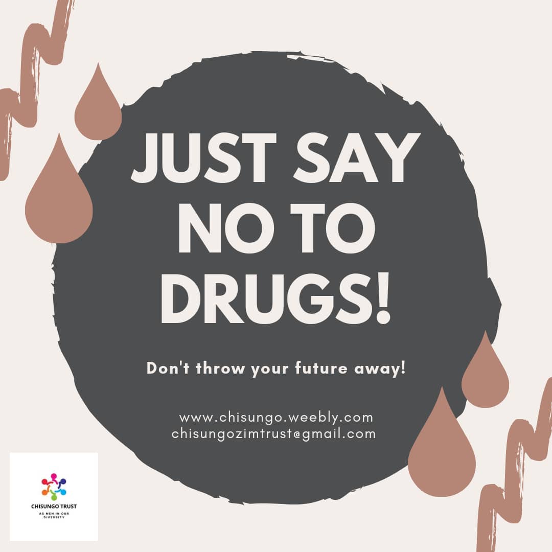 Chisungo Trust (@chisungotrust) on Twitter photo Stay away from drugs because drugs affect our health, lead to academic failure, and jeopardizes safety. #Stop <a href="/africanngos/">AfricanNGOs</a> <a href="/CivilDrug/">Zimbabwe Civil Liber</a> <a href="/mental_hea1/">Sound Mental Health Foundation</a> <a href="/healthplus_sd/">HealthPlus 4 Men Swaziland</a> <a href="/LifeAfterAbuseF/">LAAF</a> <a href="/pattyvelly/">Patrick Masvaba</a> <a href="/TheWarOnDrugs/">The War on Drugs</a> <a href="/AWAdvocacy/">All Women Advocacy</a> <a href="/ChitsidzoF73510/">Chitsidzo Foundation</a> <a href="/SOLZimbabwe/">Springs of Life Zimbabwe</a> <a href="/TheWiDEProject1/">The WiDE Project</a> Stay away from drugs because drugs affect our health, lead to academic failure, and jeopardizes safety. #Stop <a href="/africanngos/">AfricanNGOs</a> <a href="/CivilDrug/">Zimbabwe Civil Liber</a> <a href="/mental_hea1/">Sound Mental Health Foundation</a> <a href="/healthplus_sd/">HealthPlus 4 Men Swaziland</a> <a href="/LifeAfterAbuseF/">LAAF</a> <a href="/pattyvelly/">Patrick Masvaba</a> <a href="/TheWarOnDrugs/">The War on Drugs</a> <a href="/AWAdvocacy/">All Women Advocacy</a> <a href="/ChitsidzoF73510/">Chitsidzo Foundation</a> <a href="/SOLZimbabwe/">Springs of Life Zimbabwe</a> <a href="/TheWiDEProject1/">The WiDE Project</a>